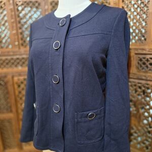 Banana Republic Navy Blazer with Ring Details